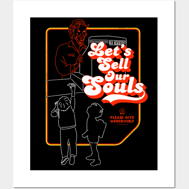 Devil Souls Halloween Horror Wall Art by technofaze